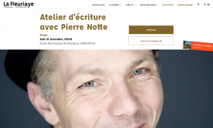 Atelier d'écriture avec Pierre Notte