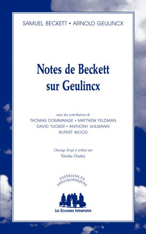 Couverture du livre "Notes de Beckett sur Geulincx"