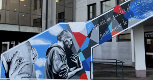 la fresque Lagarce au Lycée de Valentigney