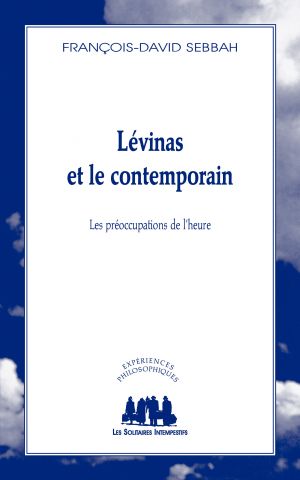Couverture du livre "Lévinas et le contemporain"