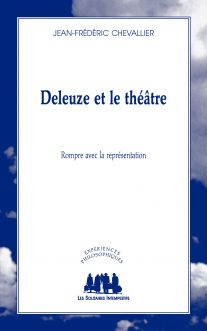 Couverture du livre "Deleuze et le théâtre" de Jean-Frédéric Chevallier